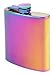 MM Rainbow Spectrum-6oz Flask/Flachmann, Chrom, Silber, 10 x 5 x 2 cm