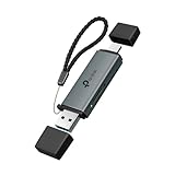 TP-Link SD Card Reader, 2-in-1 USB 3.0 Type-C&A Dual Slot Memory Card Reader for SD/Micro SD/SDHC/SDXC, High-Speed Data Transfer, Plug & Play with Windows, macOS, iPadOS, Android & Chrome OS (UA430D)