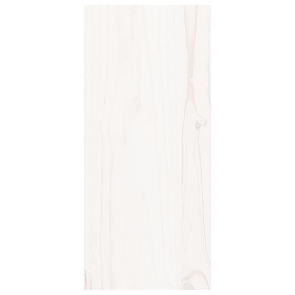 Genérico Vinoteca Blanca 56x25x56 cm Madera Maciza de Pino,Mobiliario,Armarios y Almacenamiento,Armarios para Vino y licores-821538