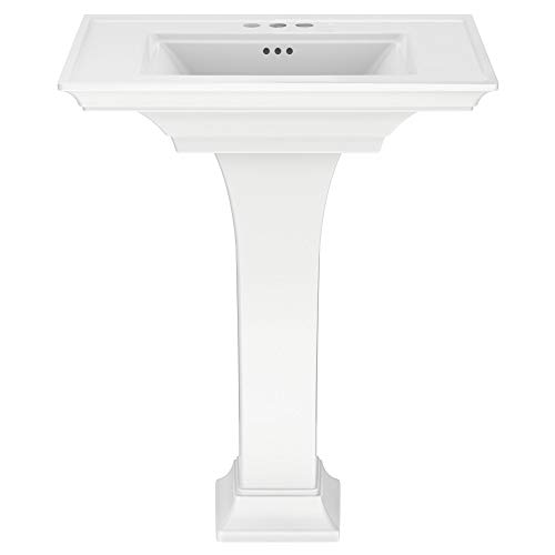 American Standard 0297400.020 Town Square S Pedestal Sink, 4-inch centers, White