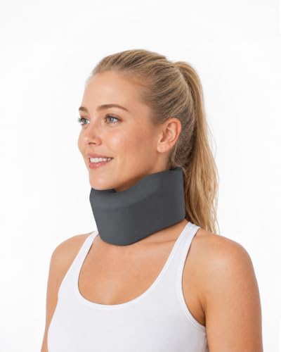 Soft Neck Brace for Neck Pain and Support, Sleep Apnea, Grey M