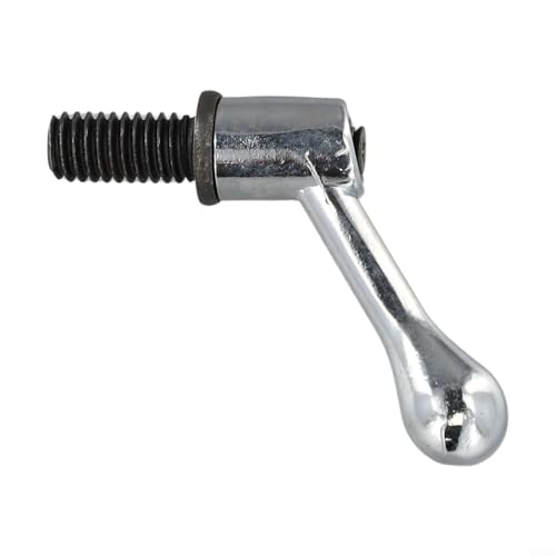 Table Lock Bolt Handle Milling Machine Adjustable Zinc Alloy Turret Accessory for Bridgeport Vertical Mill Machining Centers and Industrial Equipment(Silver M1/2)