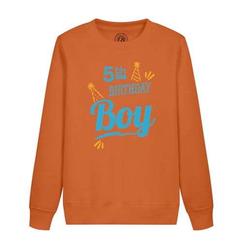 Sweatshirt enfant 5th birthday boy cadeau fête pull 5 ans