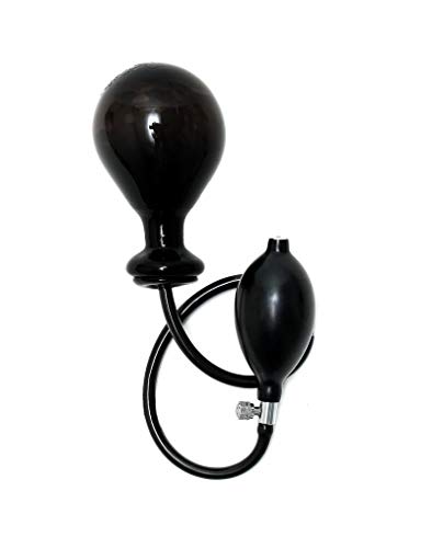 Plug gonflable noir Ø 3.8 à 7.3 cm à volume modulable et base rigide - 2