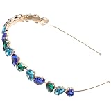 Beavorty Diadema Diseño Chic y Sofisticado en Azul Elegante Pelo Cristales de Aleación y, Accesorio Fino para Uso Diario y Fiestas para Mujer