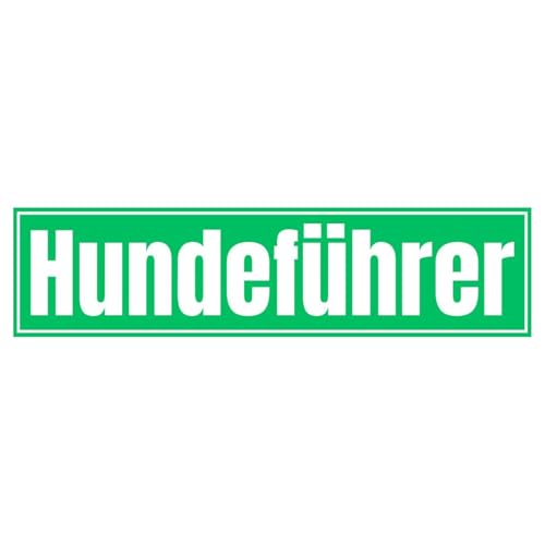 Hundeführer Auto Magnetschild – Olanmarp Magnetisches Hinweisschild für die Kennzeichnung von Hundeführer-Fahrzeugen | UV-beständig & wetterfest | ca. 20 x 5 cm - bis 190 km/h - Made in EU