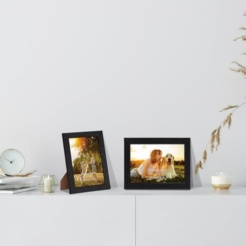HORLIMER 6x4 Photo Frames Set of 15, Black Picture Frames 6x4 Display 4 by 6 Photo - Image 3