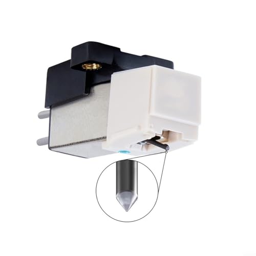 Aguja AT3600L para tocadiscos de vinilo LP imán móvil blanco pack de 3 8