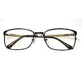 ザ”サプリメガネ PCメガネ ブルーライト94%カット 紫外線ほぼ100％カット 5557（ダークネイビー）