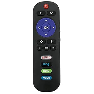 RC280 Replacement Remote Applicable for TCL Roku TV 55UP120 32S4610R 50FS3750 32FS3700 32FS4610R 32S800 32S850 32S3850…
