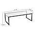 Flash Furniture Glass Coffee Table, 15.5 x 47 x 23.5