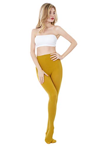Cozywow Women'S 80D Soft Solid Color Semi Opaque Footed Tights High Waist Womens Tights thumb #3