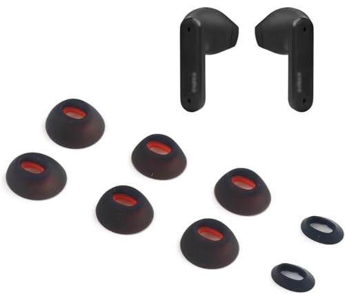 Embouts JBL Tune Flex de rechange en silicone noir souple haute finition