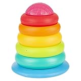 Funskool Stack A Ring – Baby Stacking Toy with 6 Colorful Grooved Rings (No Center Rod), Safe Educational...