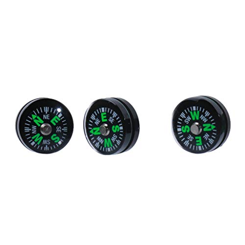 5X 15mm Brújula de Supervivencia de Botón Rellena de Líquido para Camping y Senderismo miniatura 6
