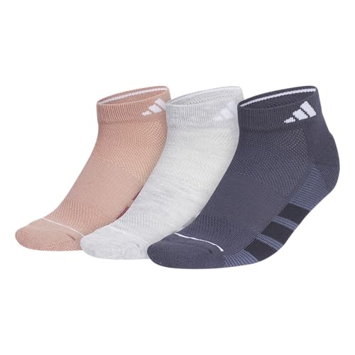 Image of adidas Women's All Day Training Socks 3 Pairs | 3-Pack, Targeted Cushioning, Arch Support, Breathable Moisture-Wicking, Reinforced Heel & Toe, All-Day Comfort