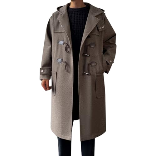 Veste en laine homme à épaules lisses pour les promenades urbaines en hiver