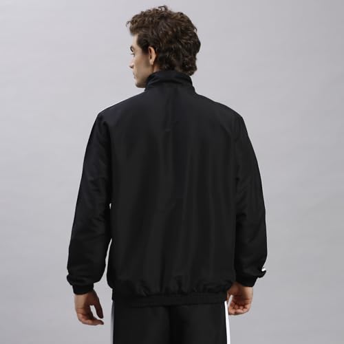 Image of Adidas Men's Corp Wv Ttop Sports Jacket - Black Durable, Lightweight, Breathable Sportswear track Jacket for Gym, Running, Fitness, Casual Activewear For All-Season