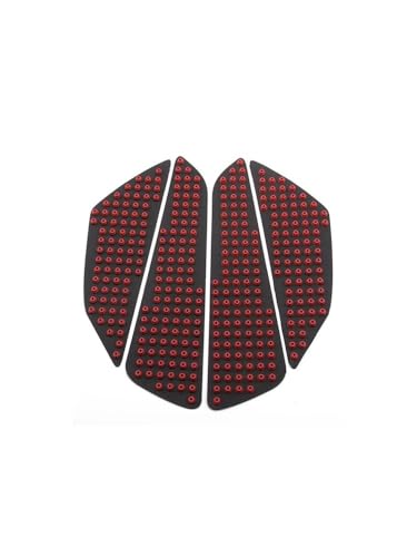 Stickers réservoir traction pads moto rouge avec coussinet antidérapant de protection