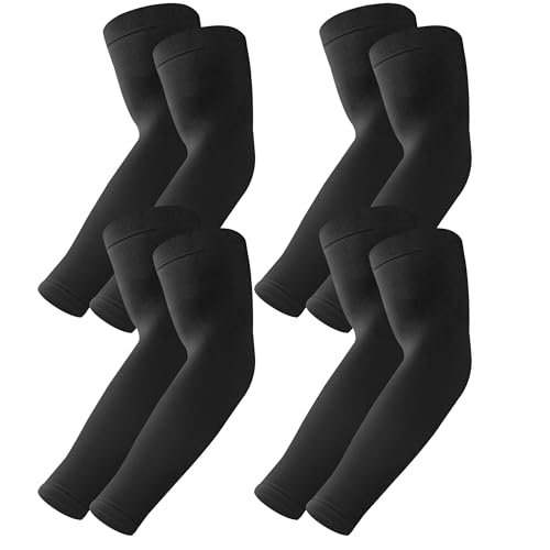 Image of BHYTAKI UV Sun Protection Arm Sleeves, UPF 50 Sports Cooling Arm Compression Sleeves for Men Women Teenager