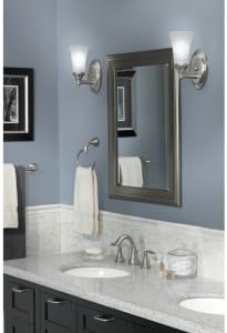 Moen Eva Brushed Nickel Single Post Open Hand Towel Ring, Towel Holder for Bathroom, YB2886BN