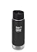 Klean Kanteen Wide Insulated Camping Mug with Stainless Loop Cap, Shale Black, 16-Ounce