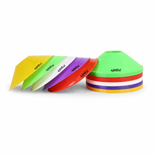 Image of Fitfix Disc Cones Set |Space Marker| - Soccer Cones for Training, Football, Kids, Sports, Field Cone MarkersPro Disc Cones Set |Space Marker| - Footbal Field Cone Marker