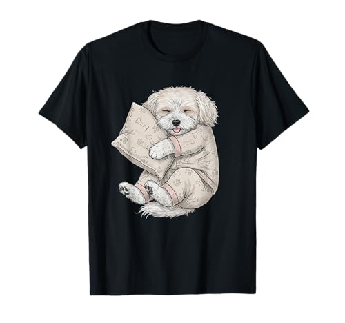 Funny Sleepy Coton de Tulear Pajama Men Women Kids T-Shirt