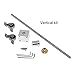 Industrial Lead Screw 3D Printer T8 T-Type Screw Stepper Motor Screw Set Vertical Kit, 100 200 350 600mm Length Lead 8mm Linear Sliding Table Set(300MM)