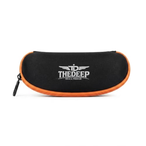 Image of THEDEEP Sunglasses Box Case with Zipper | Eyeglasses & Spectacle Zipper Box | Portable Protective Eyewear Case for Men & Women | Travel-Friendly Sunglass Holder, Black