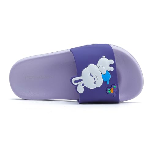 Image of MEMON Toddler Little Kids Dinosaur Beach /Pool /Shower Slides /Anti-Skid Home Bath Slippers /Cute Summer Outdoor Shoes for Girls and Boys