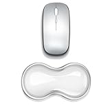 Clear Gel Mouse Wrist Rest, Wrist Support Wrist Pad for Typing Pain Relief, Ergonomic Cool Wrist Rest for Mouse, Hand Mouse Wrist Rest for Office, Gaming, Computer, Laptop - Transparent