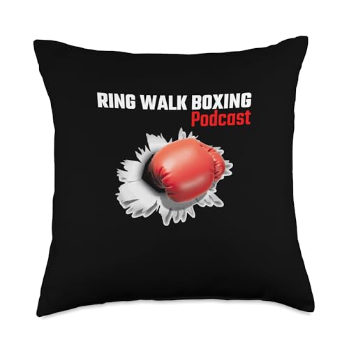 Ring Walk Boxing Podcast Throw Pillow