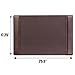 DACASSO Leather Desk Pad with Side Rails - Luxury Leather Desk Blotter for Writing - Executive Desk Surface Protector - (Chocolate Brown, 25.5 x 17.25”)