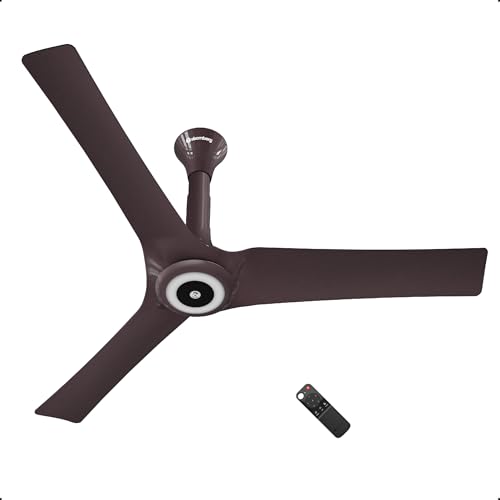 atomberg Aris Starlight BLDC Ceiling Fan 1200mm Best-in-class Air Delivery Smart IoT Remote Silent Operation LED Underlight | BEE 5star | 3 Year Warranty (Umber Brown)