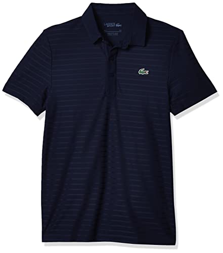 Lacoste Short Sleeve Golf Ultra Dry Jersey Solid Jaquard Polo, Dh8132 Shirt