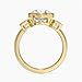 3 Carat Oval Cut IGI Certified Lab Diamond Ring 10K 14K 18K Solid Gold Three Stone Lab Grown Diamond Engagement Bezel Ring For Women (Color F, Clarity VS1) (Yellow Gold)