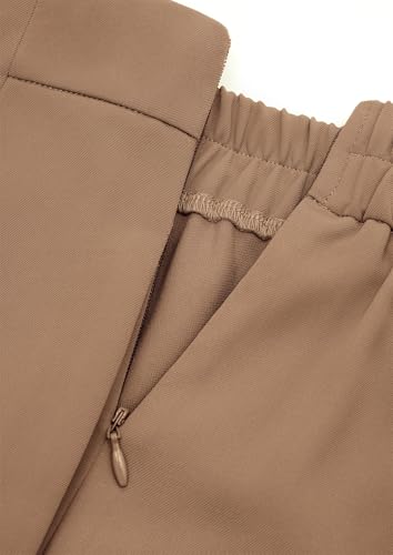 Women's Wide Leg Pants High Waisted Business Casual Work Office Dressy Suit Palazzo Pant Trousers with Belt4