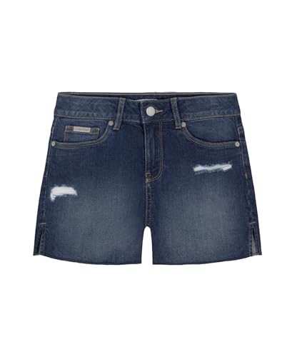 Calvin Klein Girls Boyfriend Fit Stretch Denim Jean Shorts