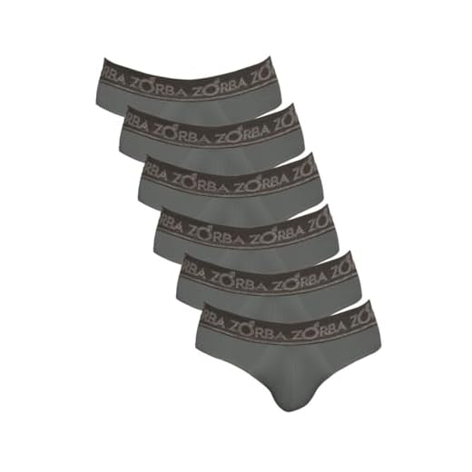 Kit 06 Cuecas Slip Plus Zorba, Masculino, Chumbo, GG