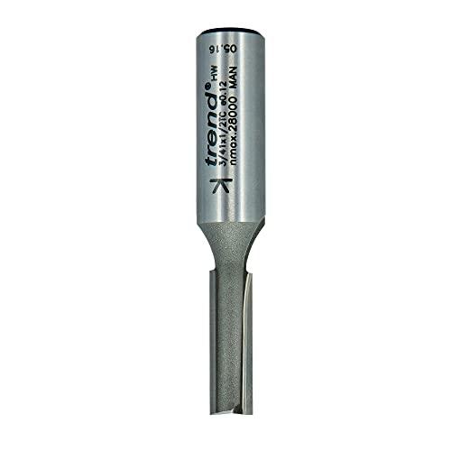 Image of Trend Professional Straight Two Flute Router Cutter, 1 /2 Inch Shank, 5 /16 inch Cut Diameter, Tungsten Carbide Tipped, 3 /41X1 /2TC
