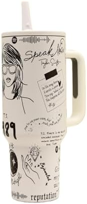 40 oz Tumbler with Handle and Flip Straw Lid, Cup Holder Friendly Insulated Stainless Steel Travel Mug, Gifts for Women & Men