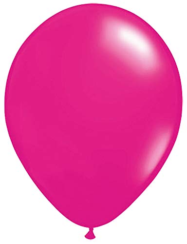 Folat 08084 Magentafarbene Ballons 30 cm-100 Stück, Pink, Costumes