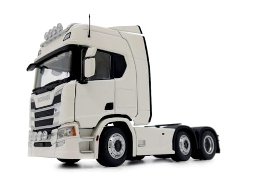 Scania R500 6x2 blanc échelle 1/32 camion miniature routier MAR2015-01