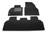 SPRINT00131 Tapis sur mesure pour voiture en moquette antidérapante, compatible avec Merc. Citan de 2012 à 2021, R - Kangoo MK2 de 2008 à 2021 (5 places), bordure périmétrique en tissu bicolore noir avec bande gris clair, dotée d'une bande antidérapante sur tout le périmètre du tapis et sur toutes les pièces qui forment le lot de votre voiture ; protège-talon en caoutchouc côté conducteur pour protéger les zones sujettes à l'usure Avec de fixations pour les points de fixation d'origine présents sur la voiture. Ces dispositifs empêchent le tapis de glisser vers l'avant et évitent les accidents lors de la conduite. Ils peuvent être utilisés uniquement si la voiture a la prédisposition d'origine dans le fond de la voiture