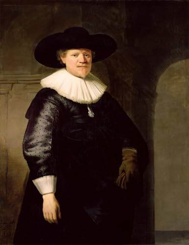 Cuadro en lienzo Jan Harmensz Krul Rembrandt para oficina 60x90