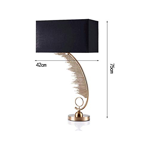 QJL_ANA Industrial Wind Metal Table Lamp, Creative Feather Light Body, Classic Black Shade, Fashion Simple Office Lamp, Individual Table Lamp steampunk buy now online
