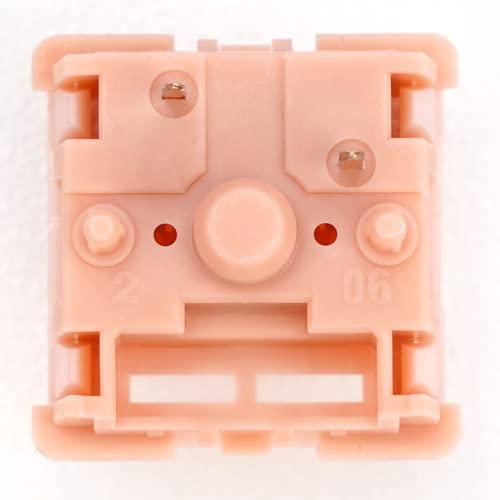 Image of MELETRIX WS Mechanical Keyboard Switches 5 Pins PCB Mount Lubed Linear Switches Pink (35pcs)