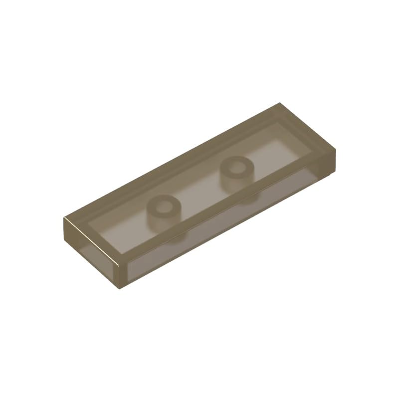 Gobricks 63864 Foundation Plate Tile 1x3 50 Pieces GDS-562 Compatible with Lego Building Blocks Color:Trans Black โ image 1