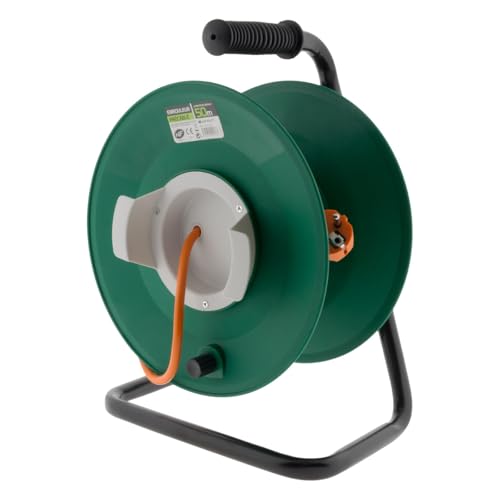 Enrouleur Jardin Vide précâblé 3G1,5mm² 70cm + Coupe Circuit Noir - Zenitech